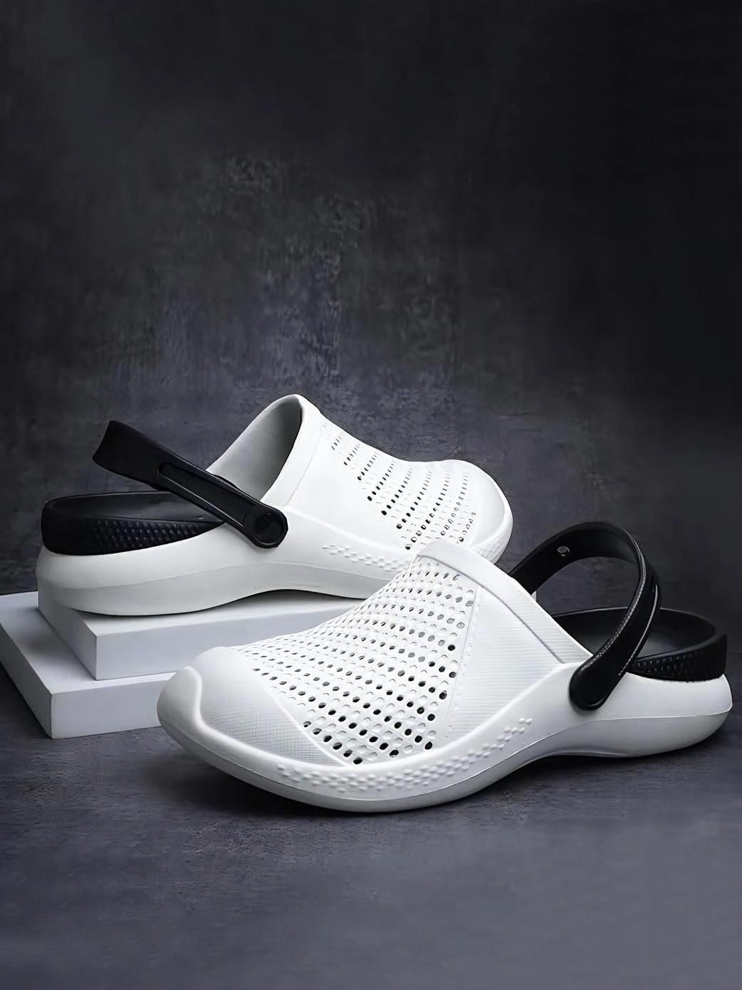 Affordable Crocs India - Lightweight White Comfort Shoes