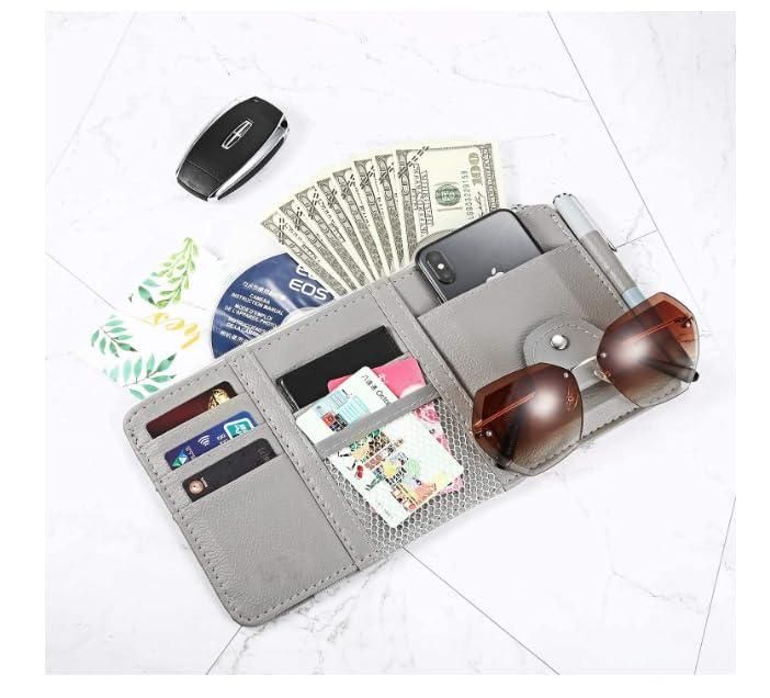 Car Styling Visor Organizer | Auto Sun Visor Storage Pouch