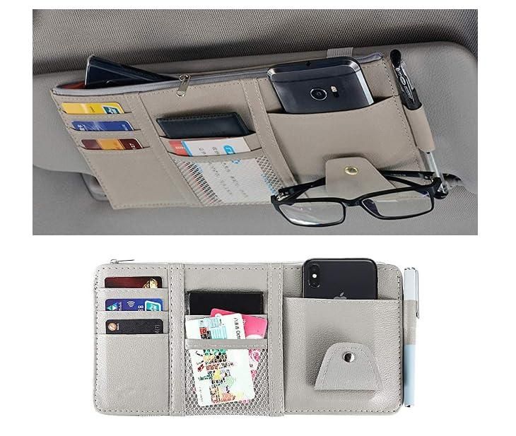 Car Styling Visor Organizer | Auto Sun Visor Storage Pouch